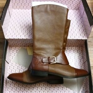"Vintage"  Victoria's Secret 2 Tone Leather Boots Size 10B